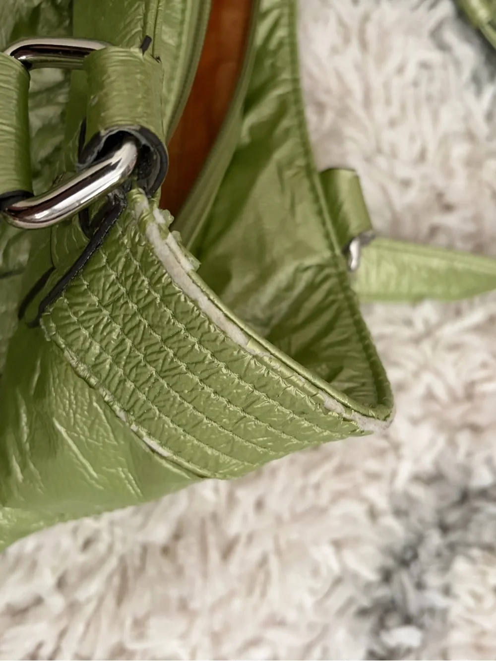 Kathy Van Zeeland Purse Y2K Green - Picture 9 of 12